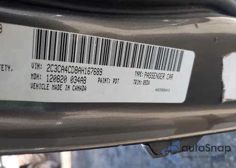 2010 Chrysler 300 Touring z USA, uszkodzony, nr VIN 2C3CA4CD8AH167689